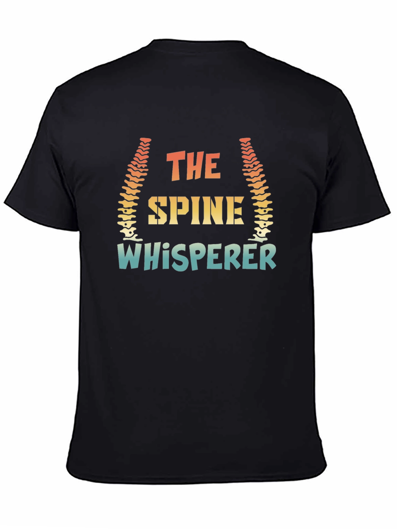 The Spine Whisperer Graphic T-Shirt - Black