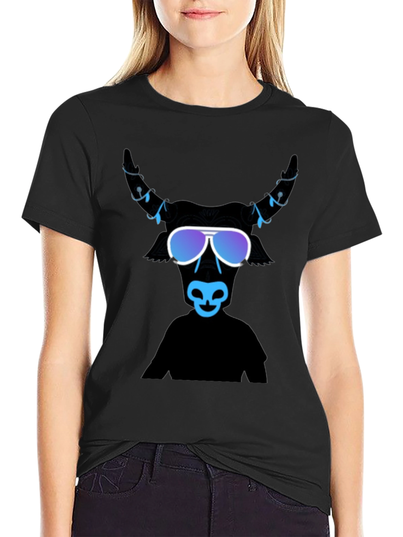 Cool Bull Graphic Tee - Black