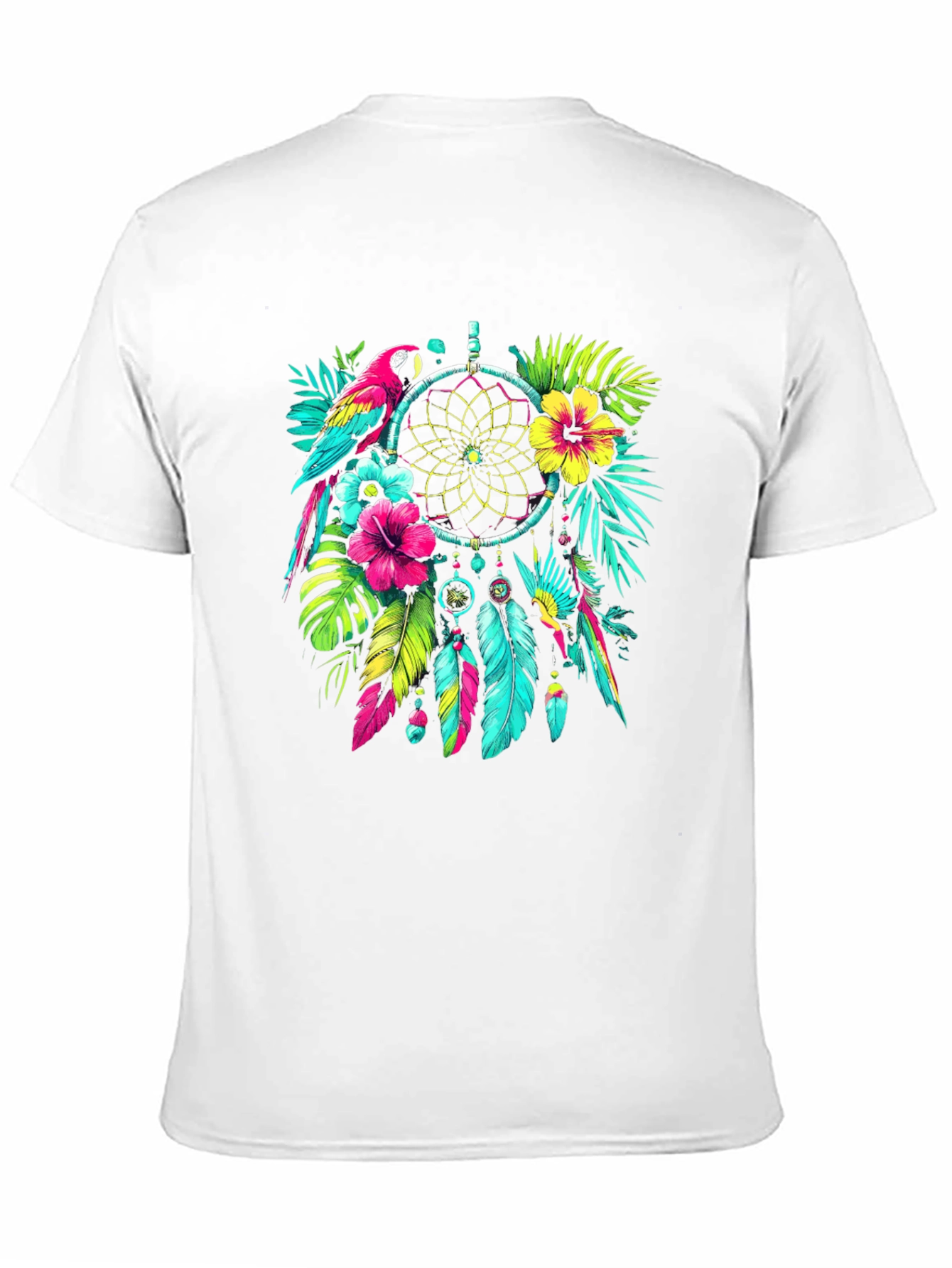 Dreamcatcher Parrot Graphic T-Shirt