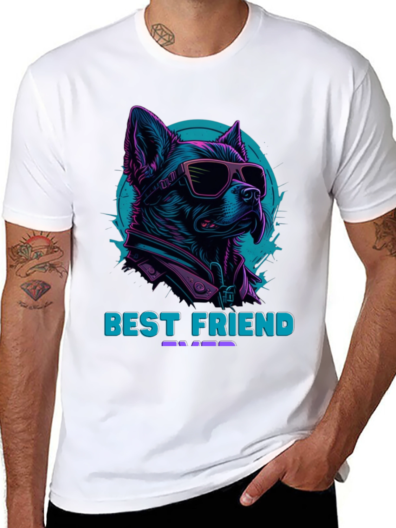 Best Friend Ever T-Shirt - Cool Dog Design