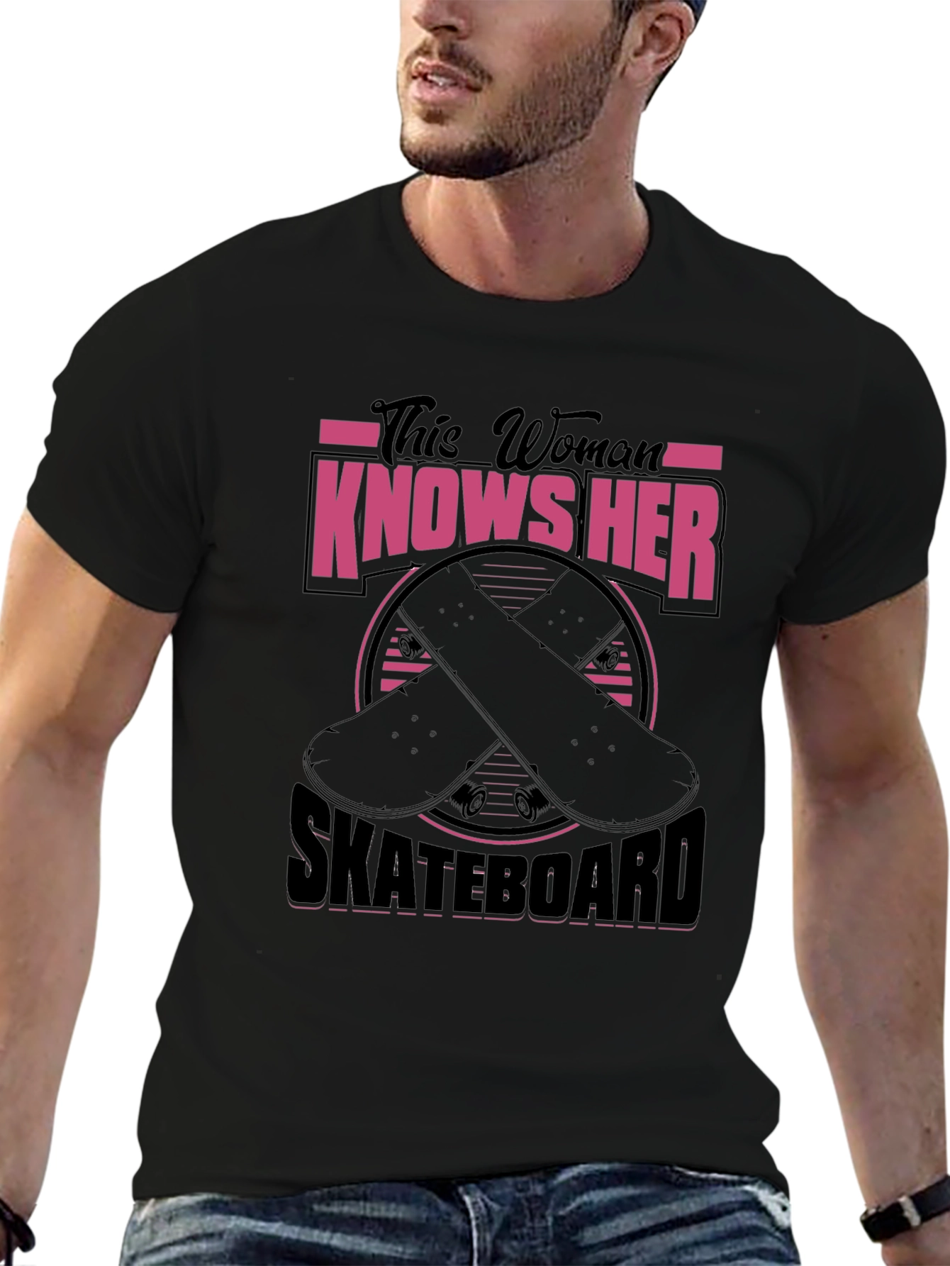 Skateboarder Graphic Tee - This Woman Knows Her Skateboard