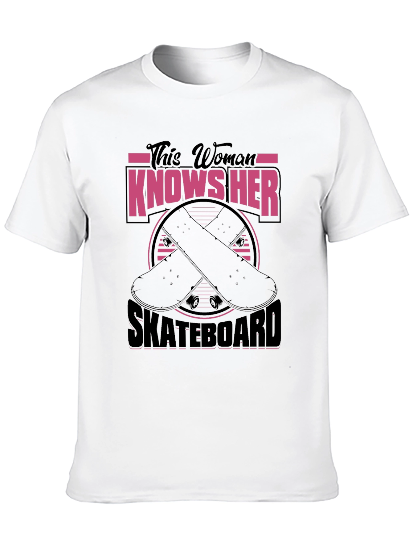 Skateboarder Graphic Tee - This Woman Knows Her Skateboard