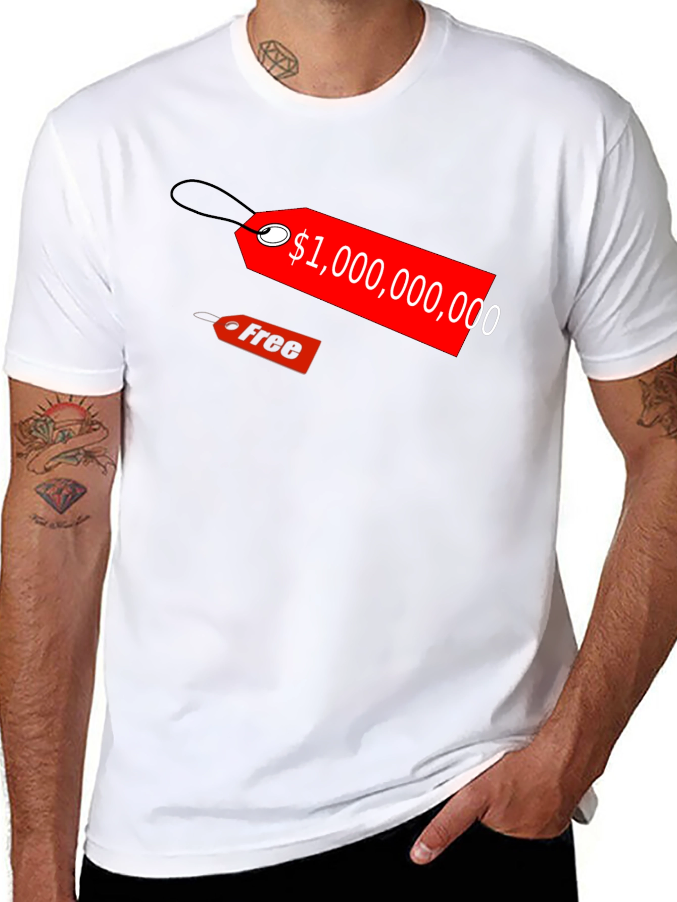 Million Dollar Dream Tee - Black Cotton Graphic T-Shirt