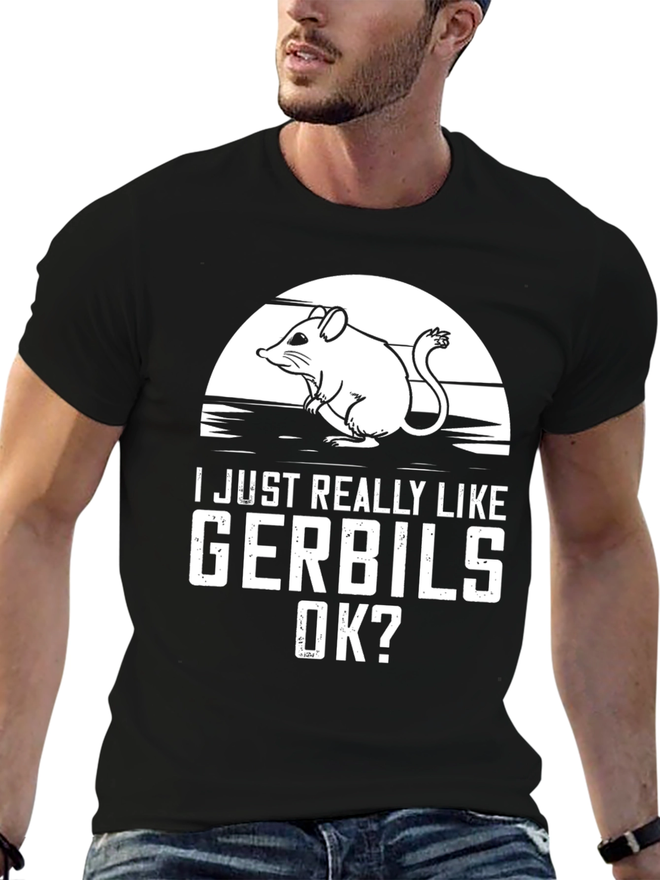 Gerbil Lover T-Shirt - Cute Rodent Design