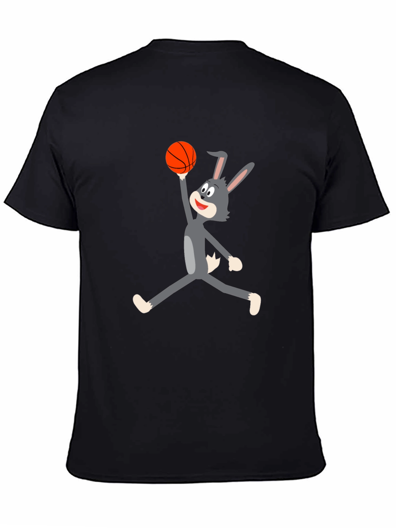 Cartoon Bunny Basketball T-Shirt