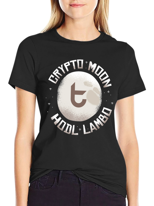 Crypto Moon HODL Lambo T-Shirt - Black