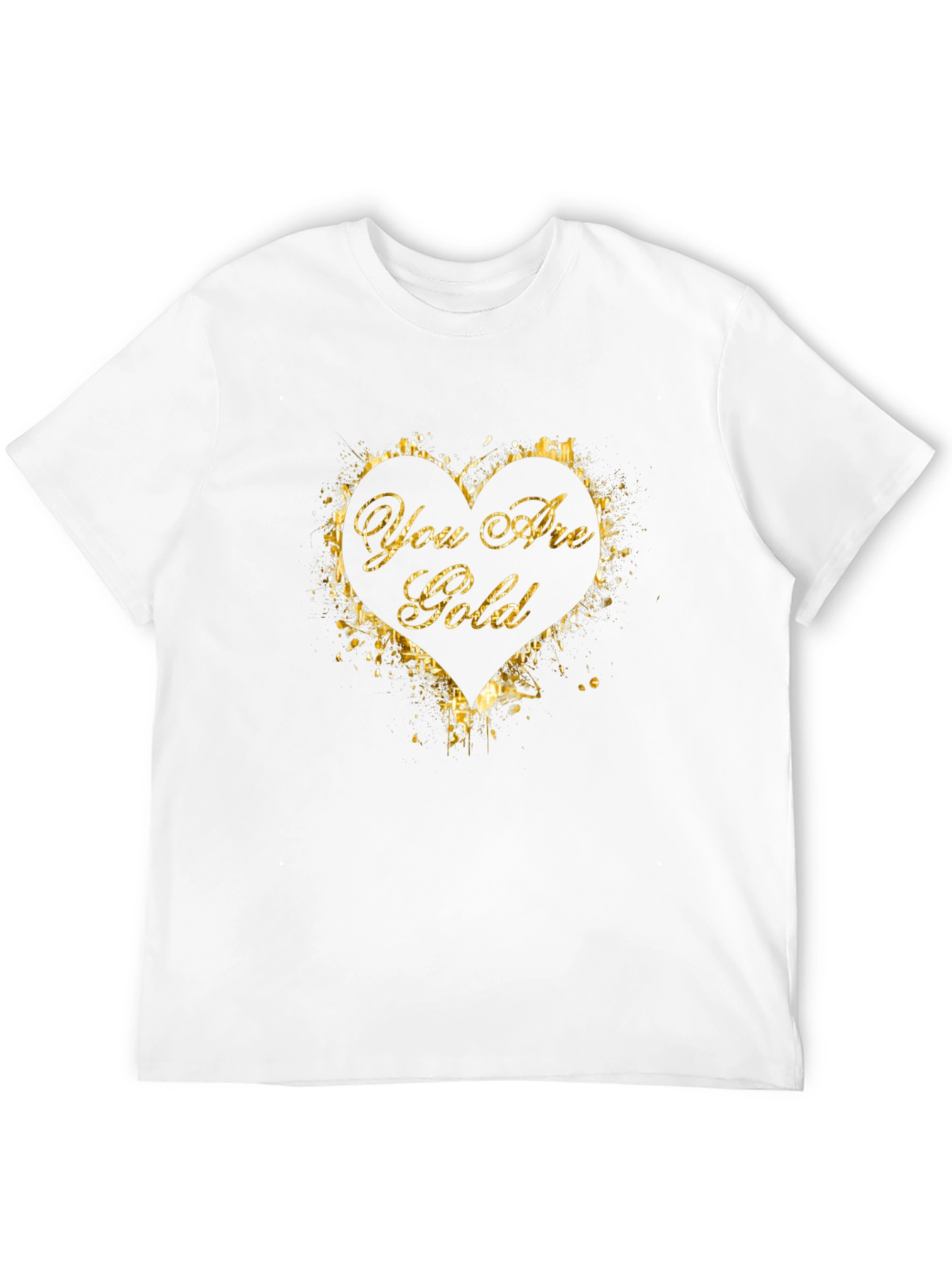 You Are Gold Graphic T-Shirt - Stylish Black Tee