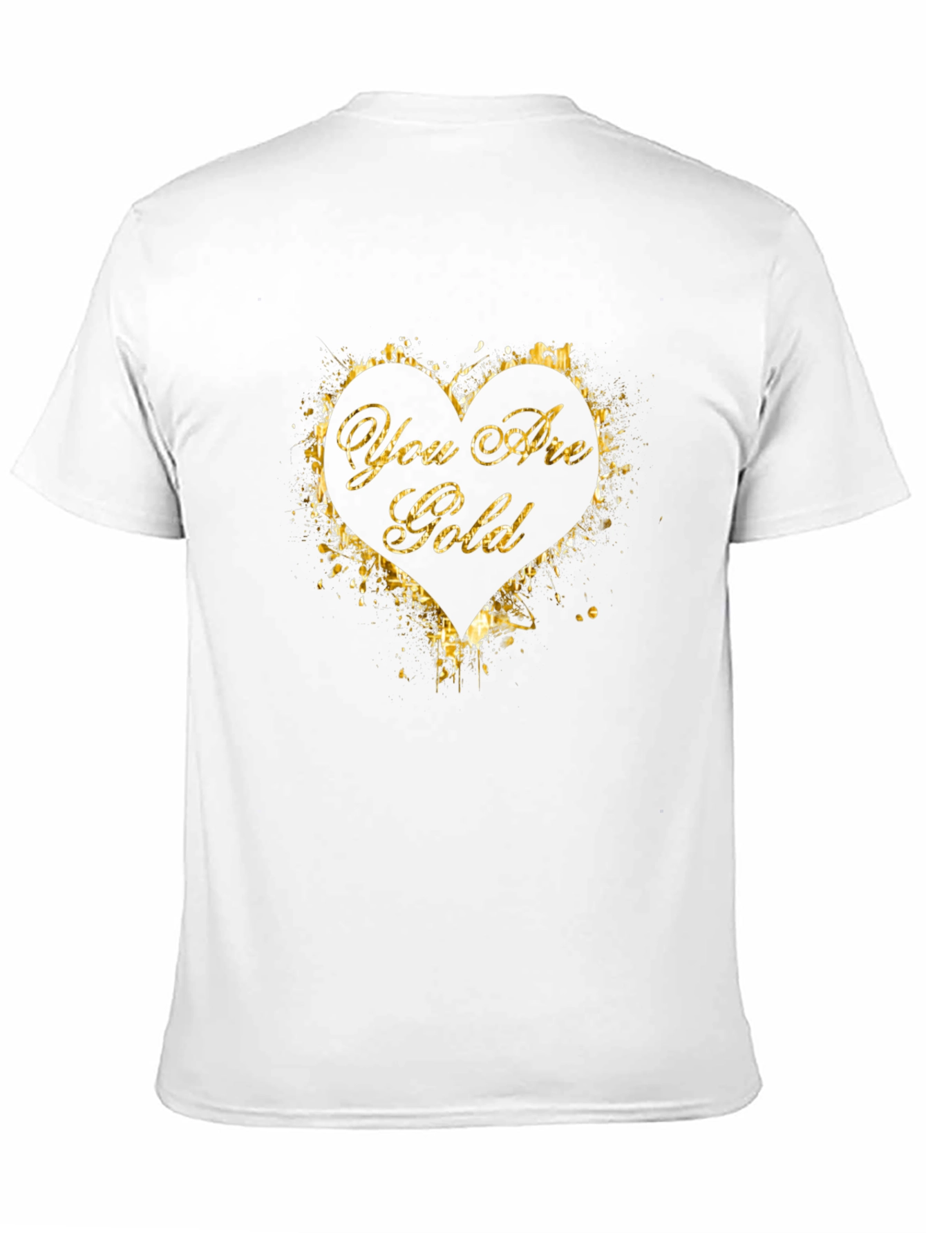 You Are Gold Graphic T-Shirt - Stylish Black Tee