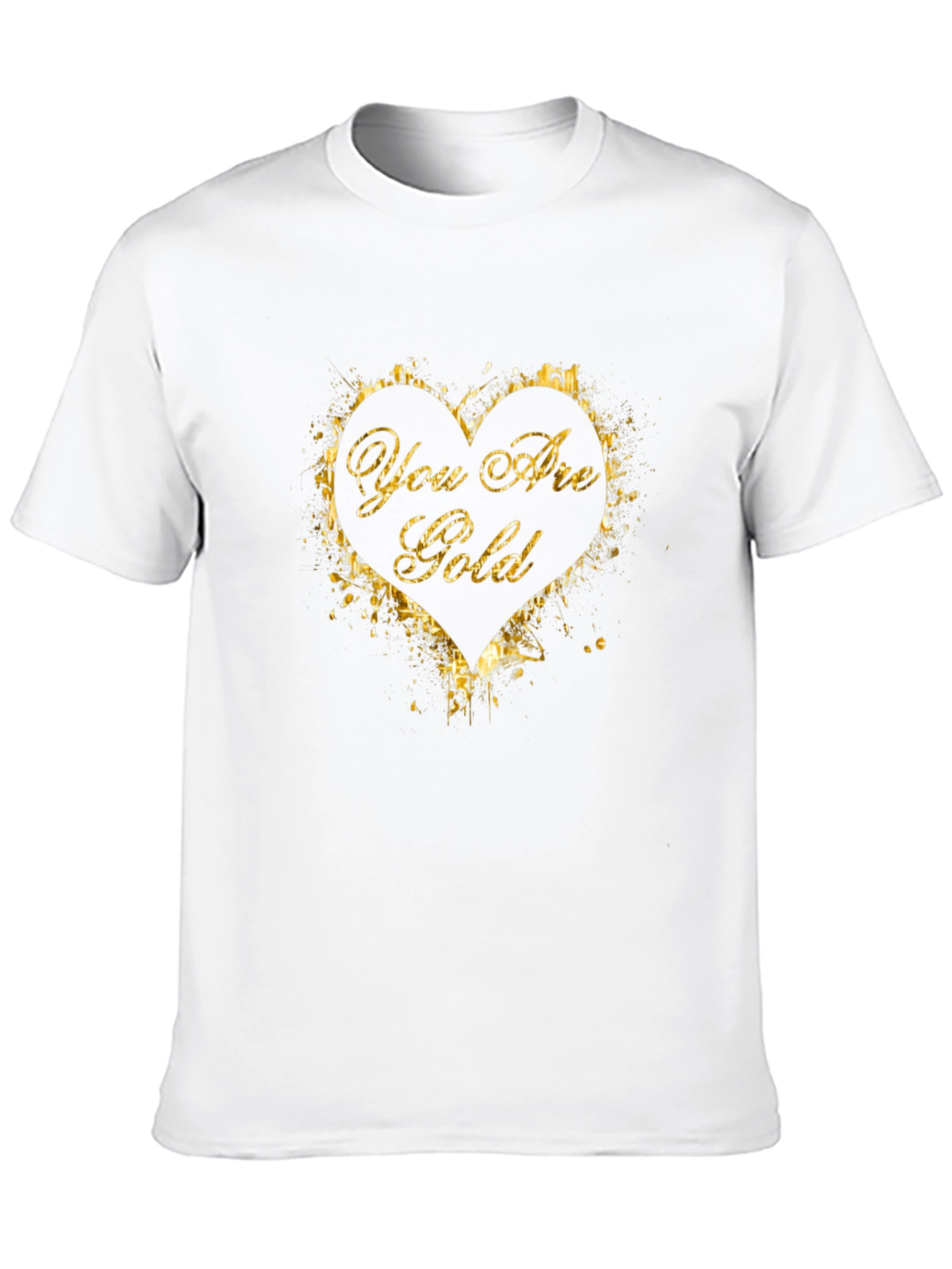 You Are Gold Graphic T-Shirt - Stylish Black Tee