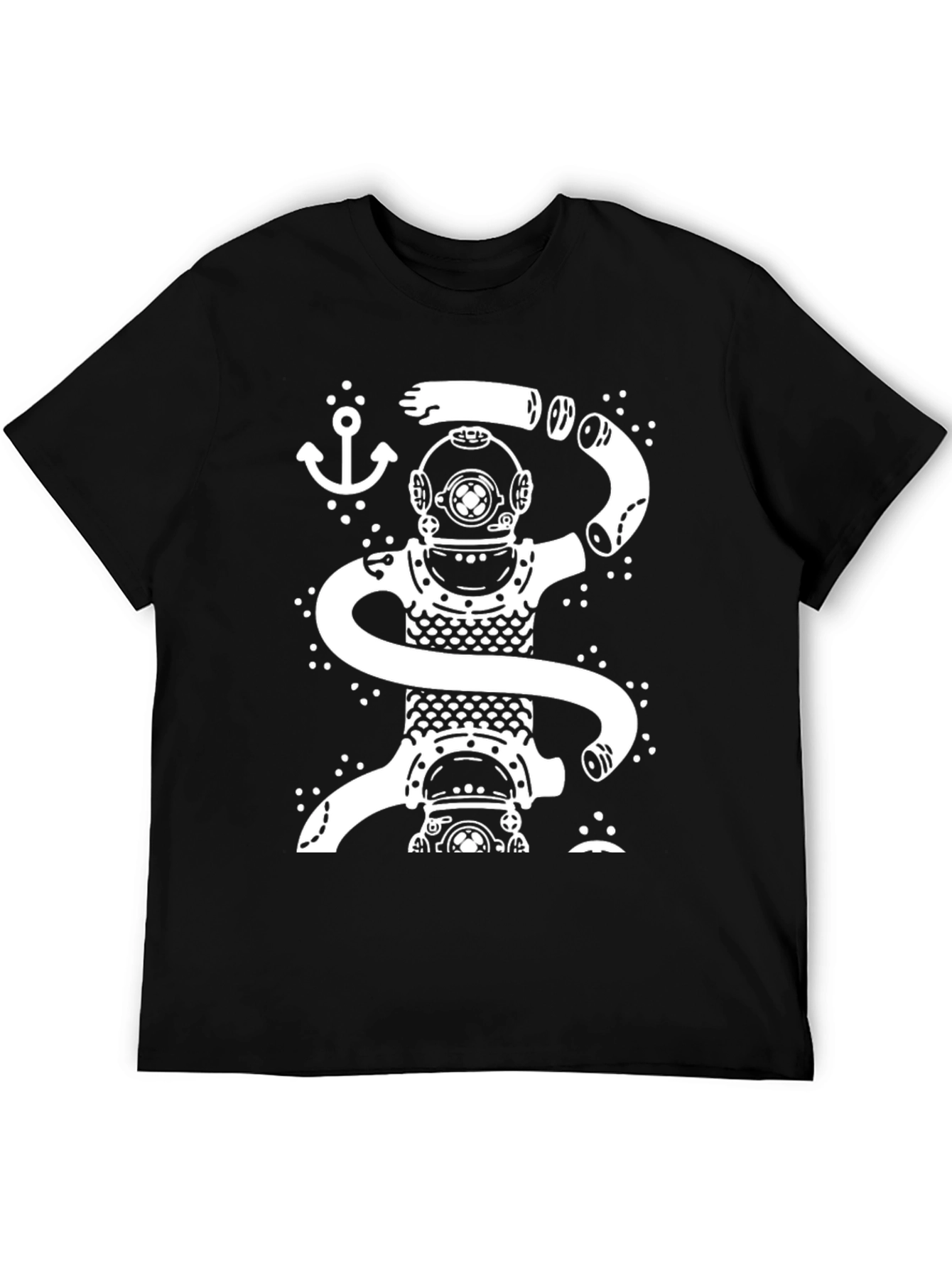 Diver Octopus Graphic T-Shirt