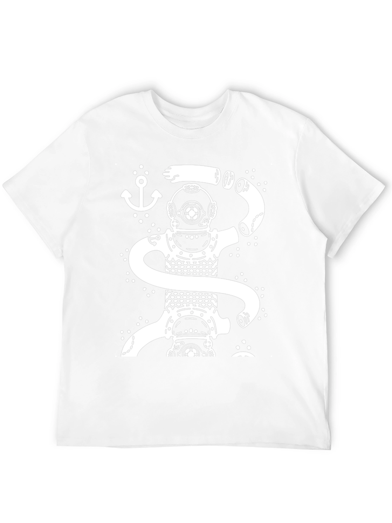 Diver Octopus Graphic T-Shirt