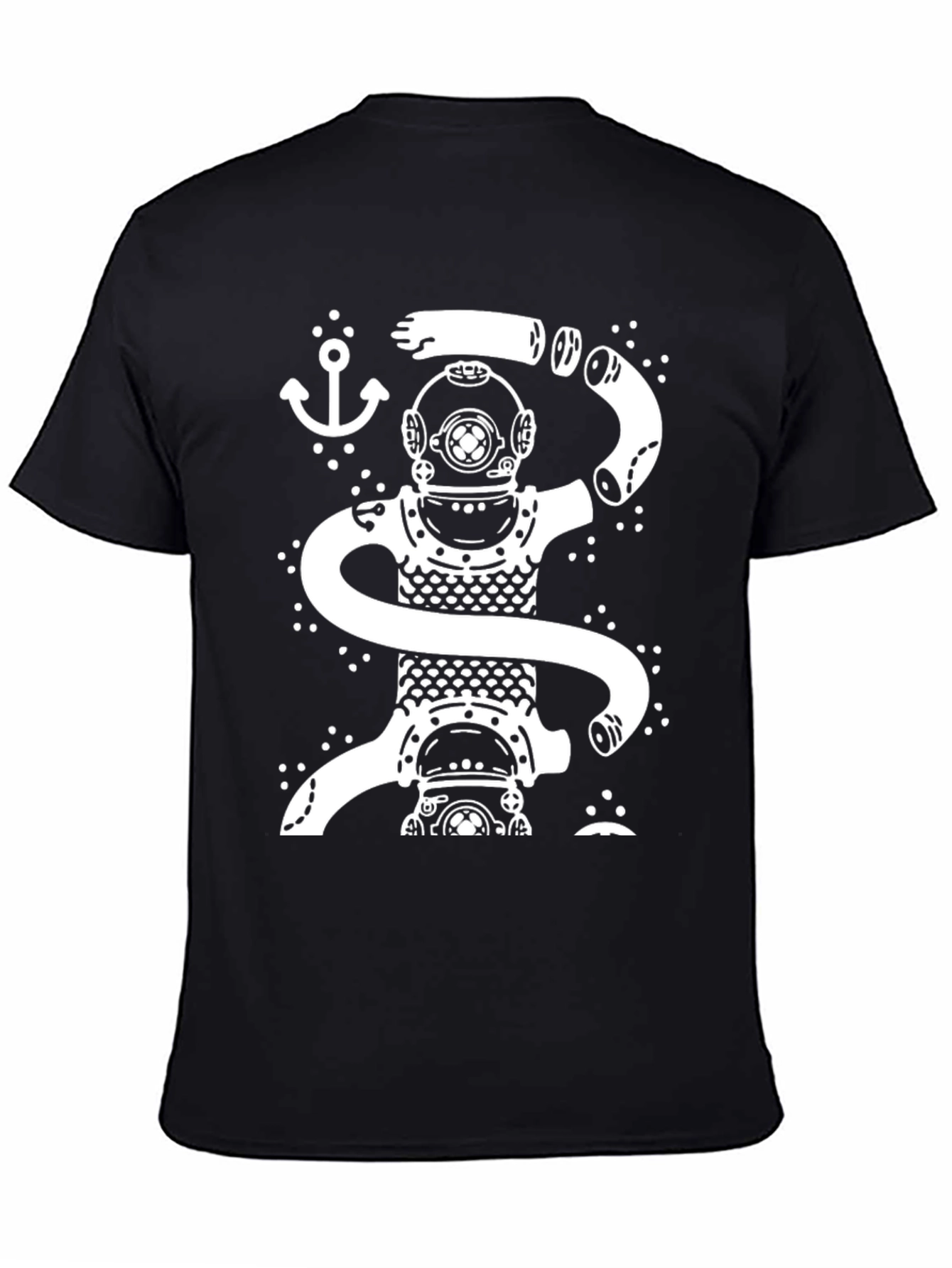 Diver Octopus Graphic T-Shirt