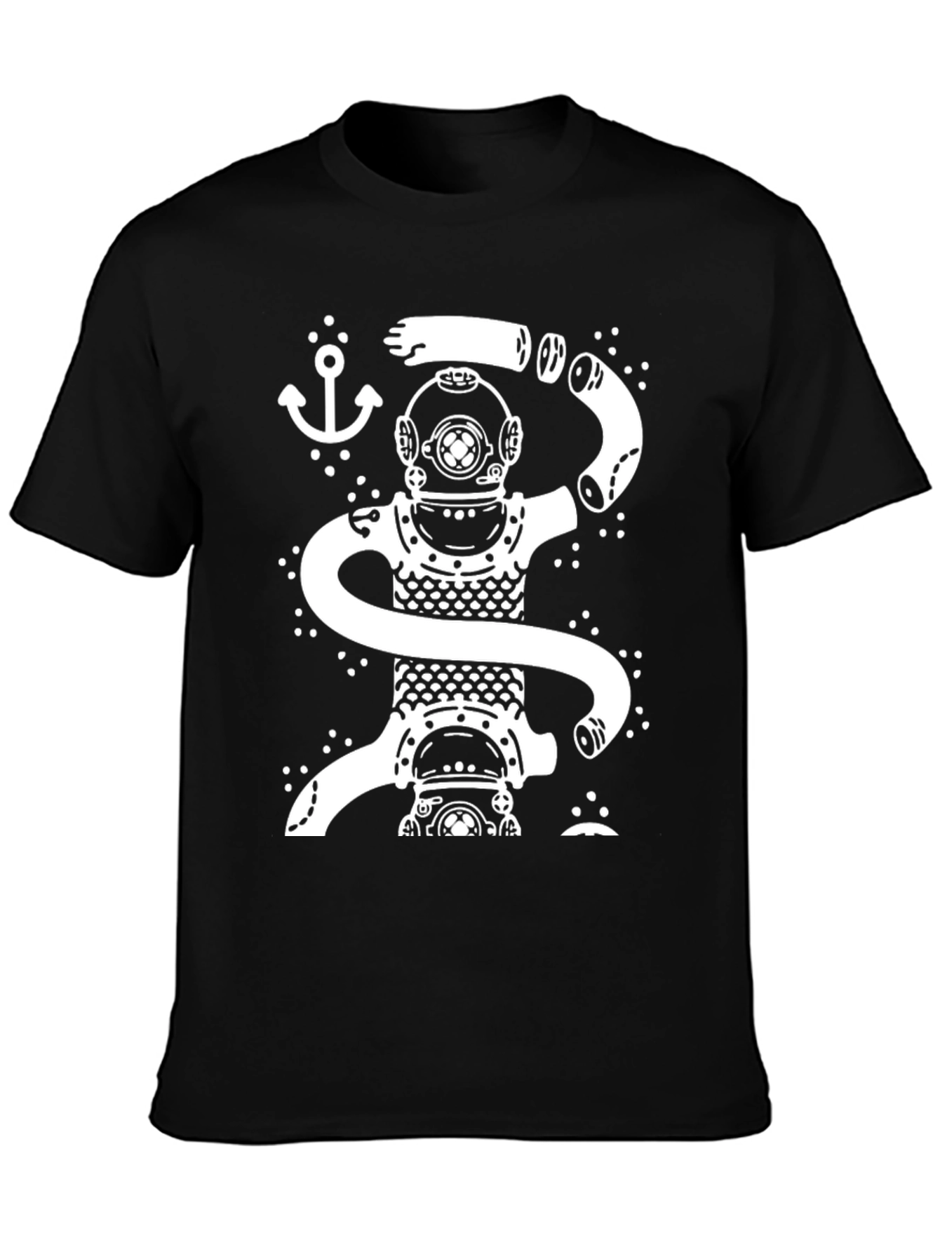 Diver Octopus Graphic T-Shirt