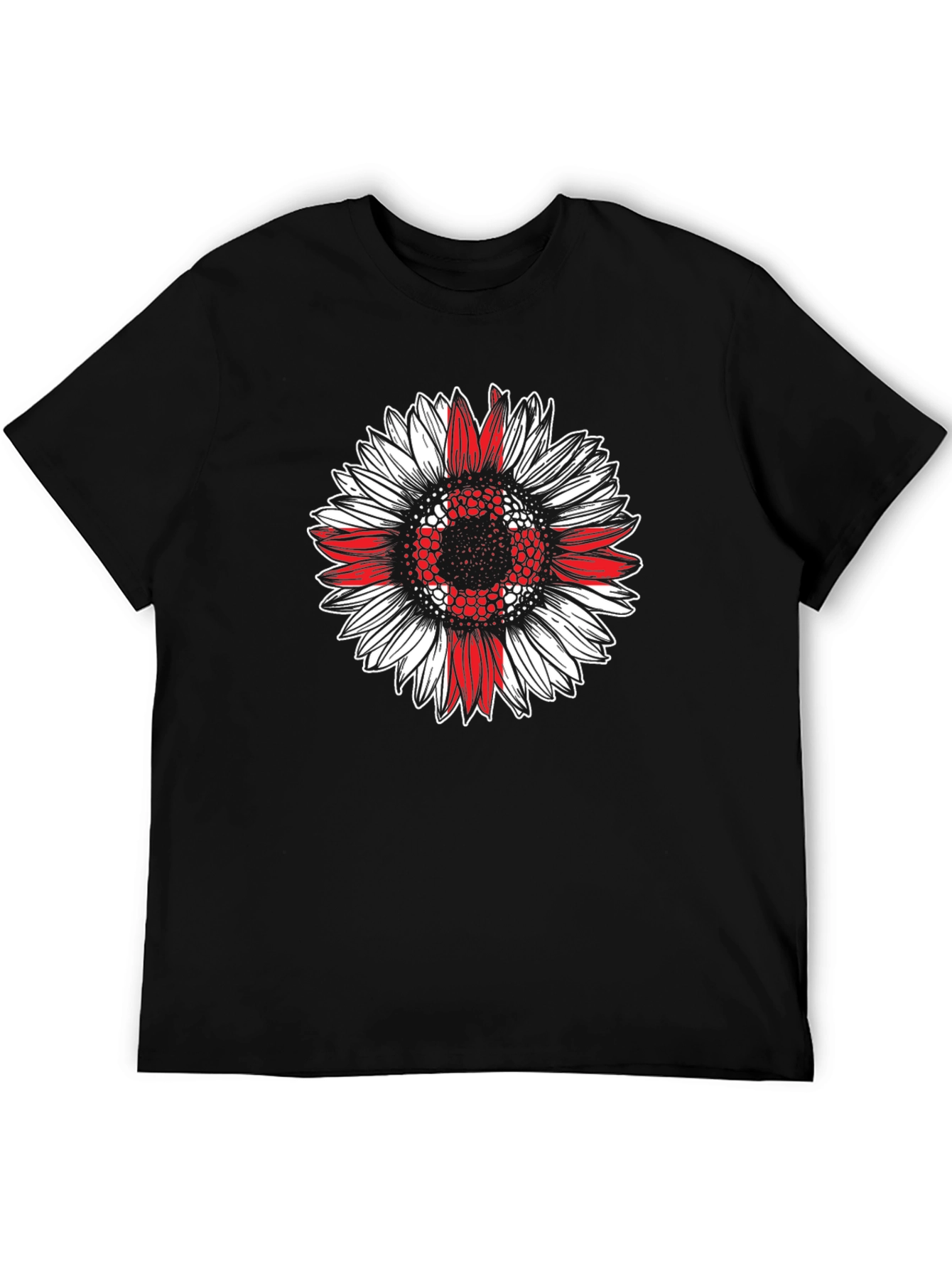 Sunflower England Flag Graphic T-Shirt