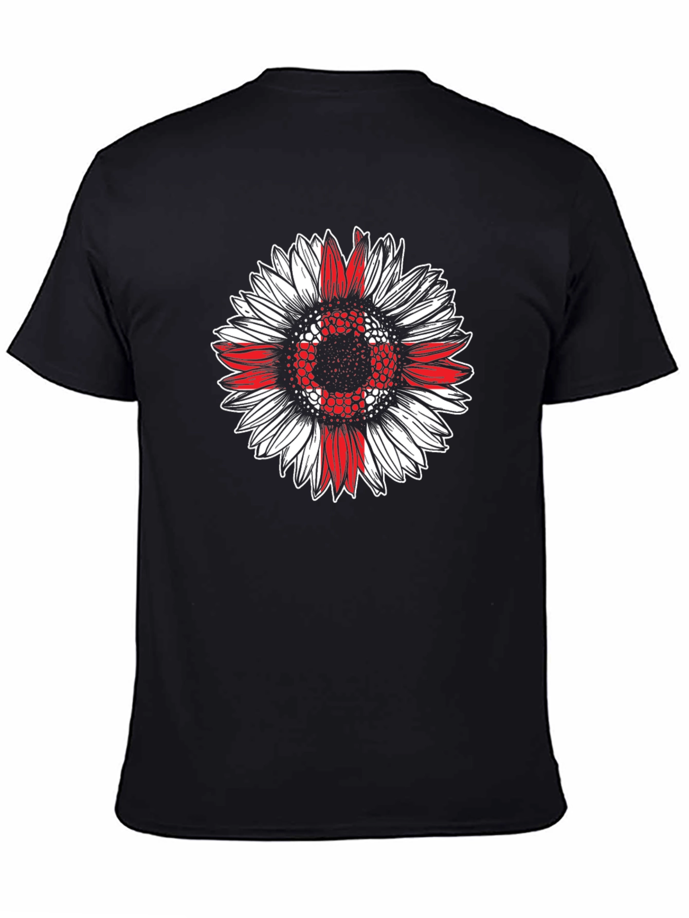 Sunflower England Flag Graphic T-Shirt