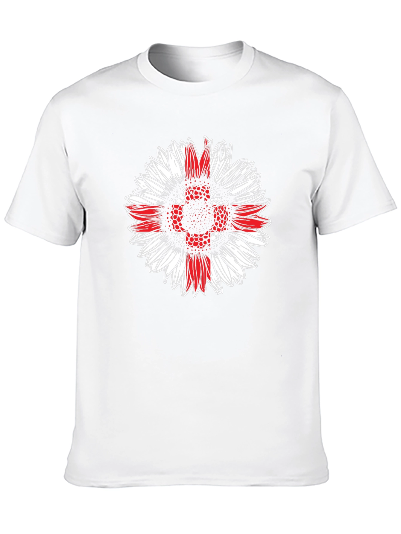 Sunflower England Flag Graphic T-Shirt