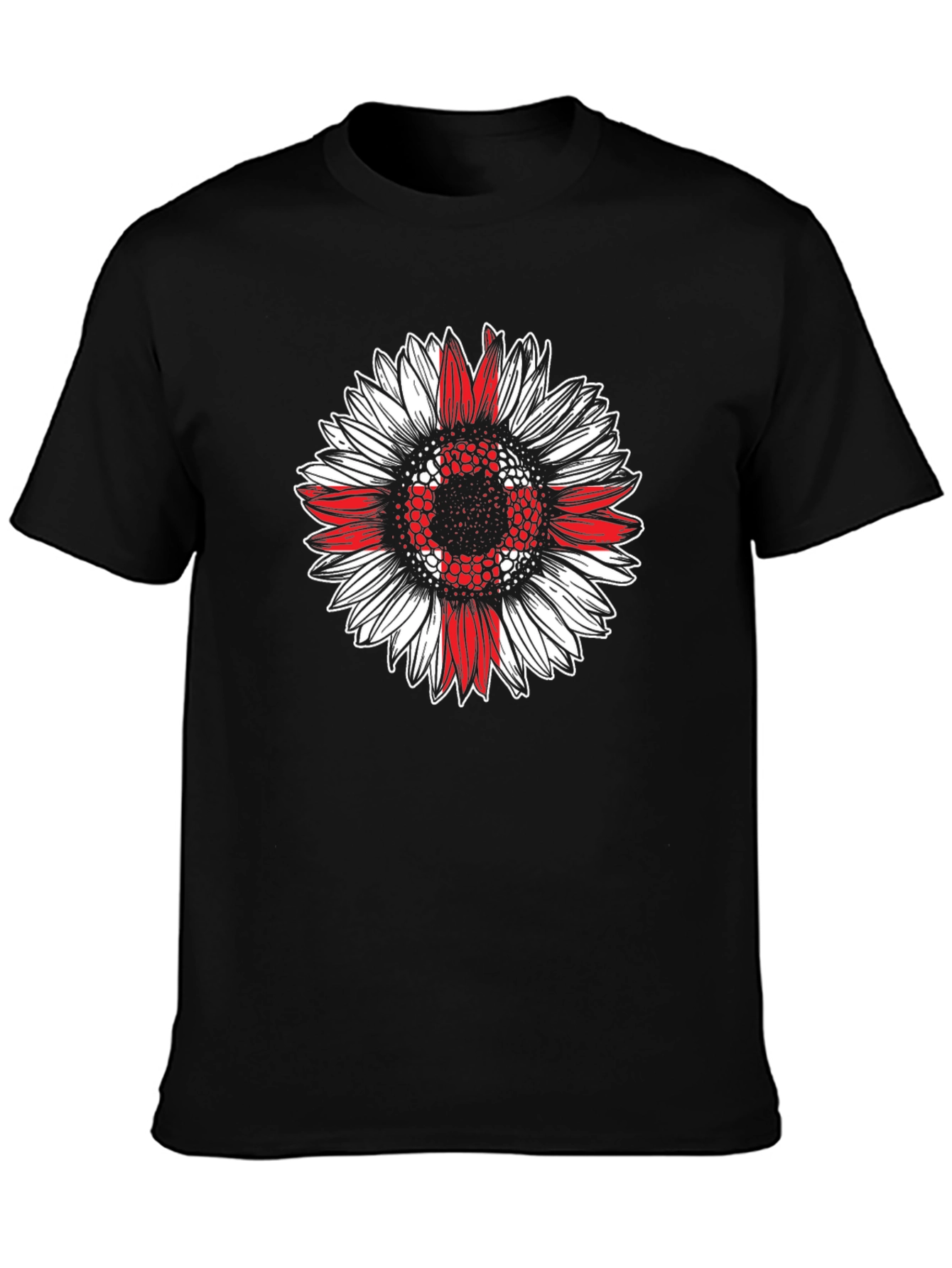 Sunflower England Flag Graphic T-Shirt
