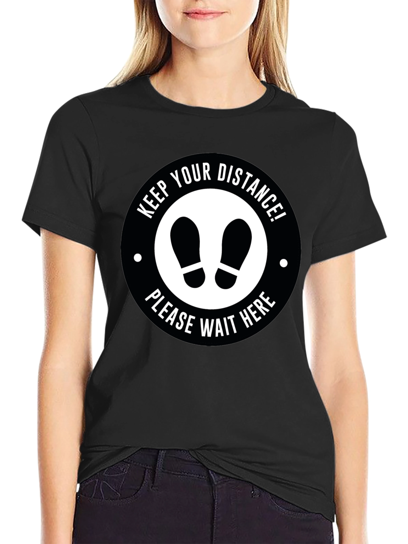 Social Distance T-Shirt - Keep Your Distance Wait Here