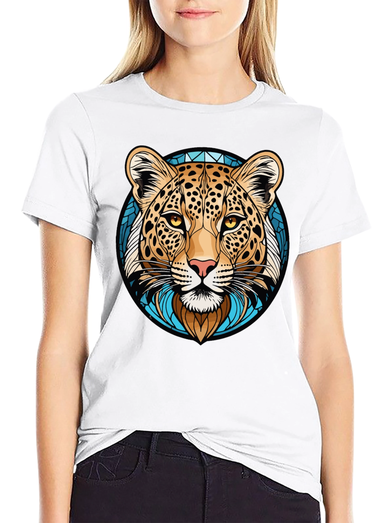 Leopard Graphic Tee - Cool Animal Print T-Shirt