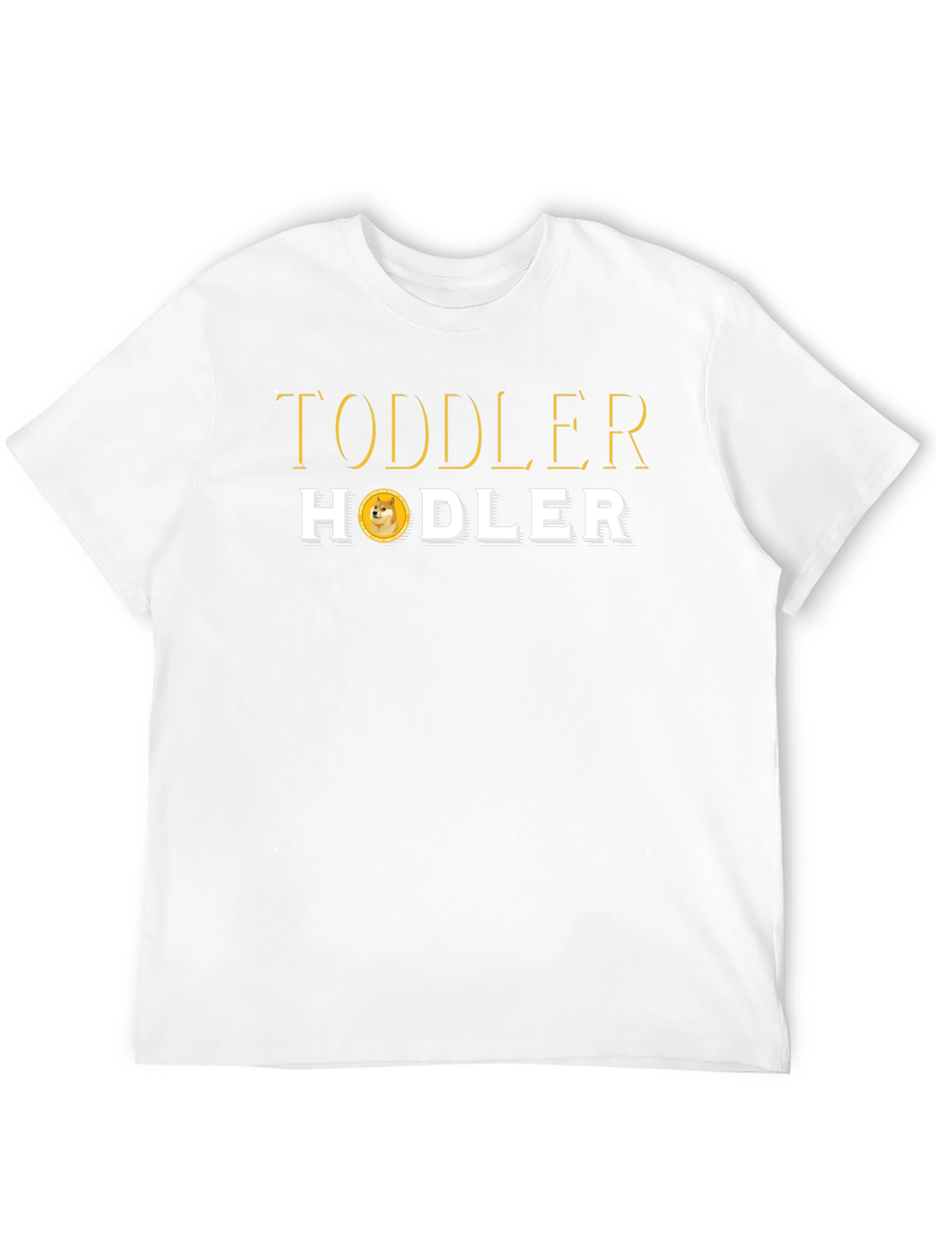Toddler Hodler Black T-Shirt - Dogecoin Crypto