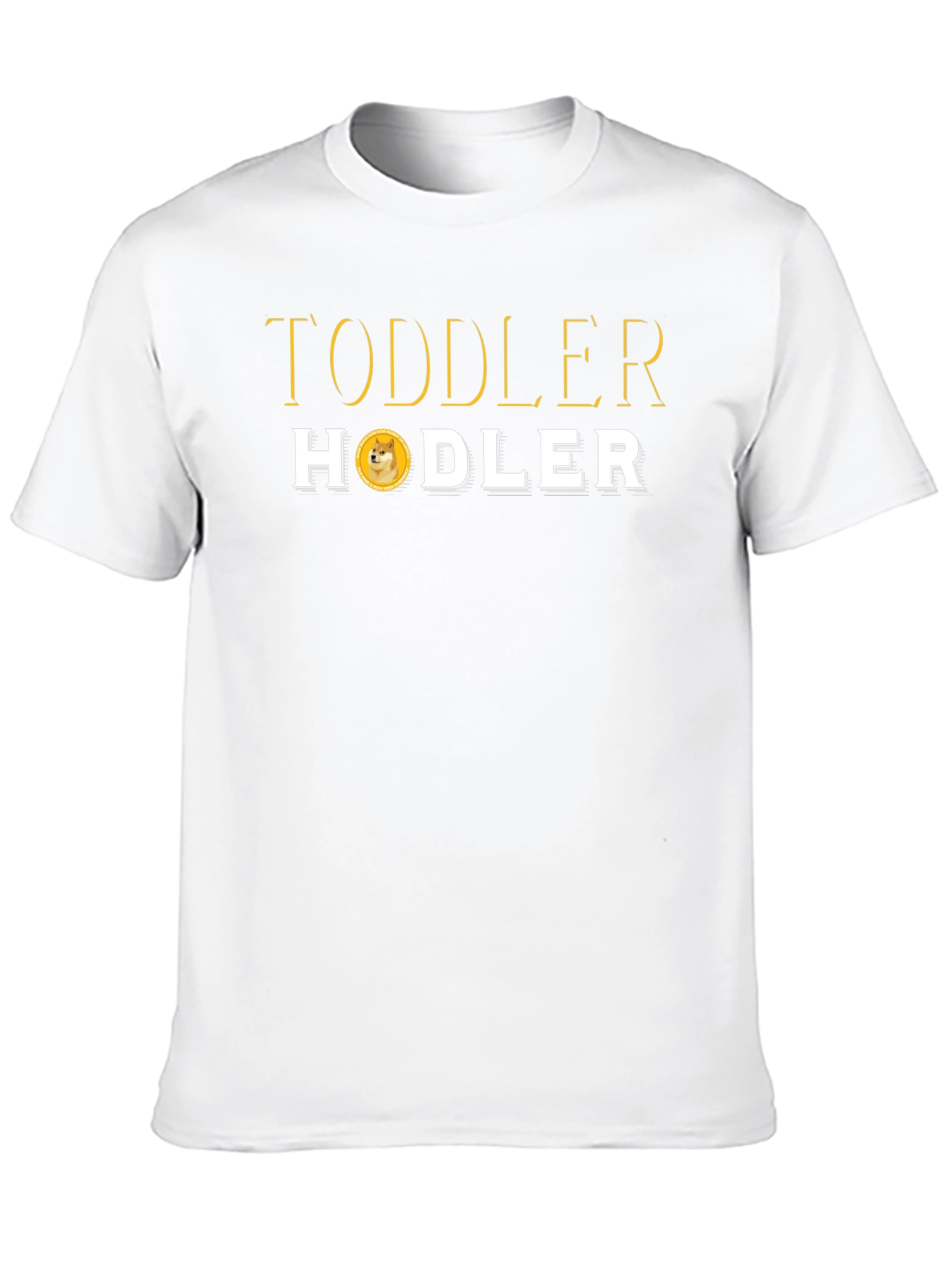 Toddler Hodler Black T-Shirt - Dogecoin Crypto