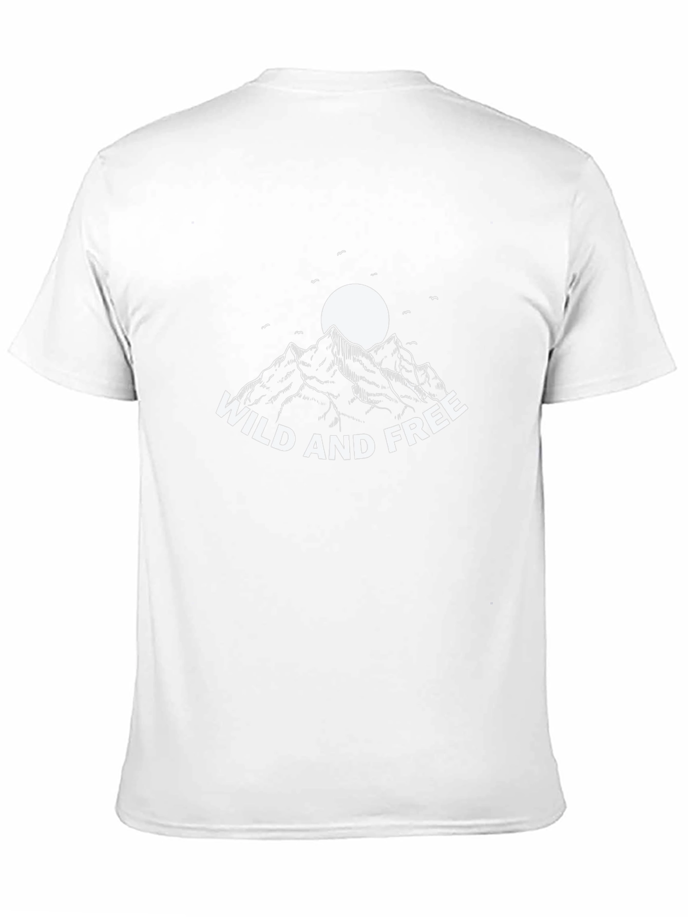 Wild and Free Mountain T-Shirt - Black