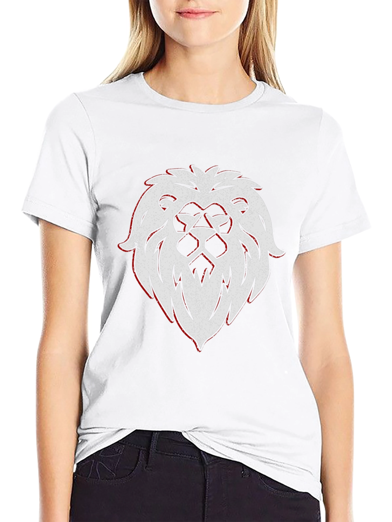 Lion Crest Graphic Tee - Black