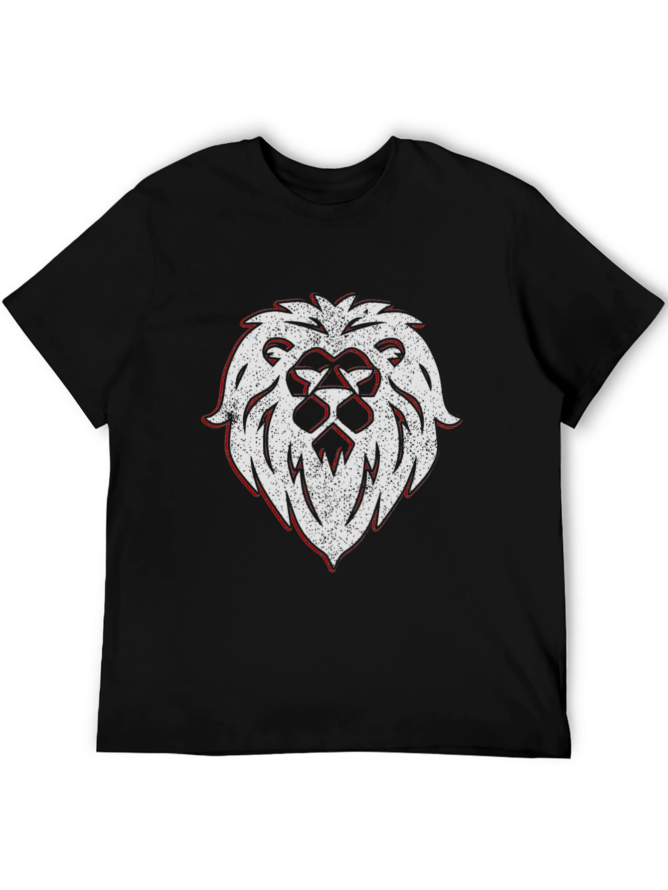 Lion Crest Graphic Tee - Black