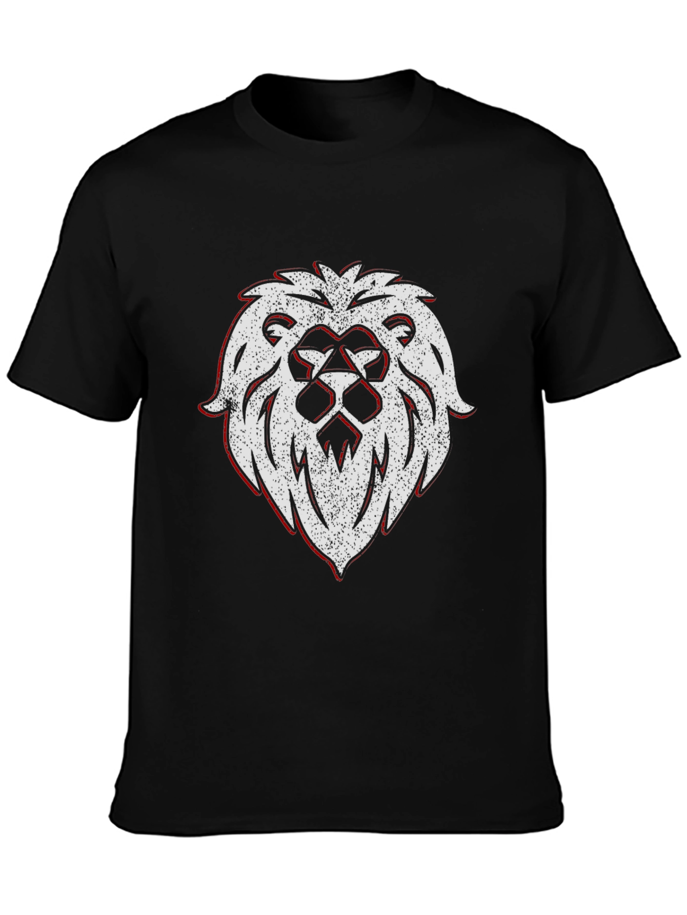 Lion Crest Graphic Tee - Black