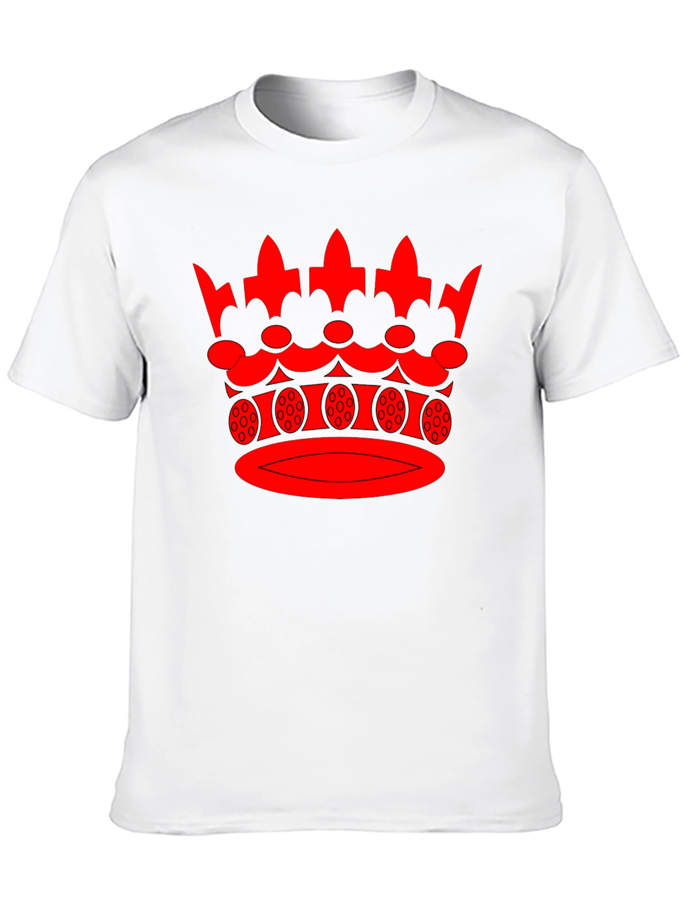 Red Crown Graphic Black T-Shirt
