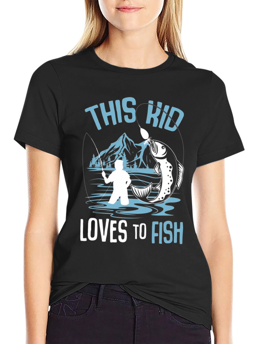 This Kid Loves to Fish T-Shirt