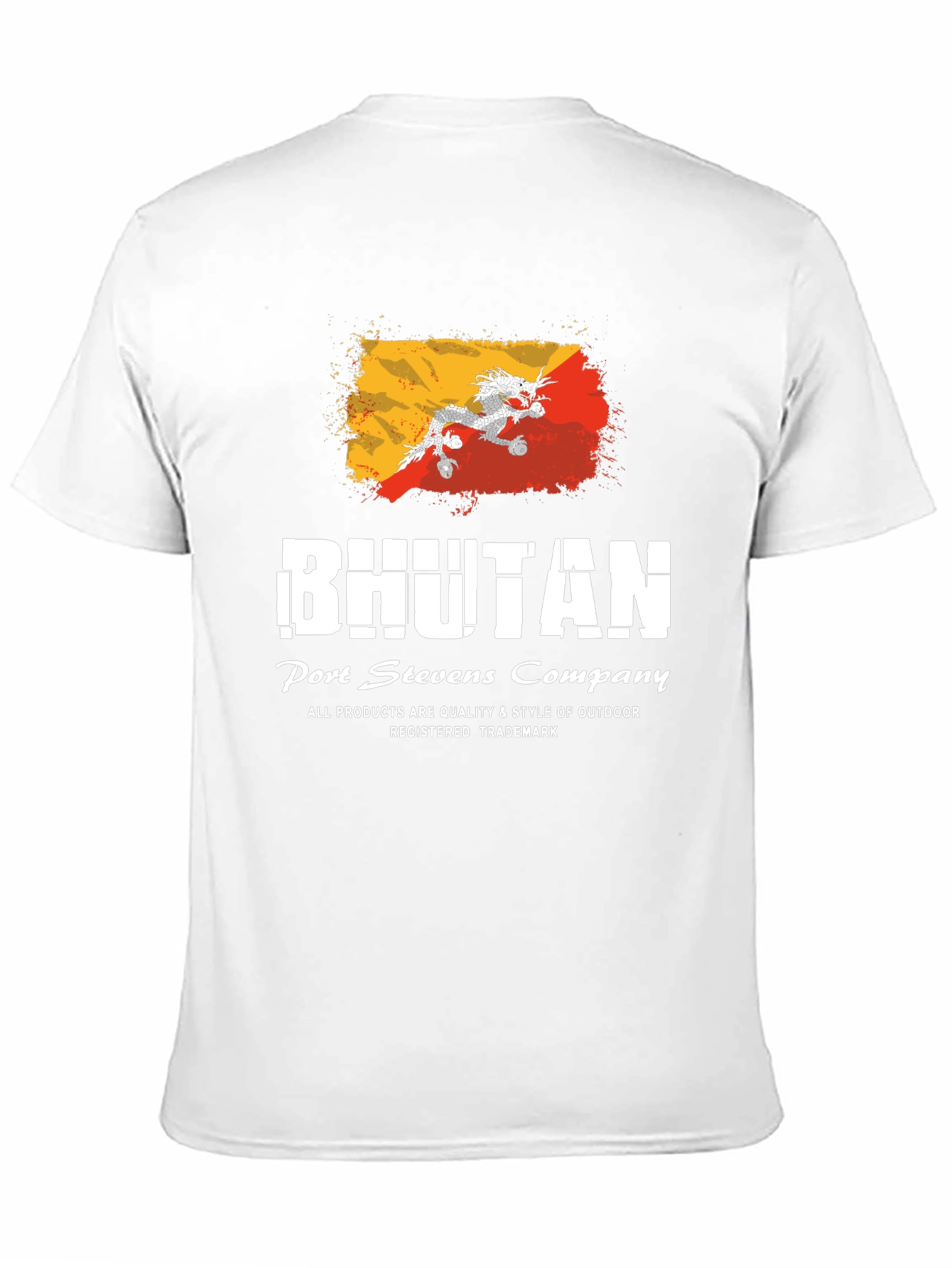 Bhutan Flag Graphic Tee - Port Stevens Company