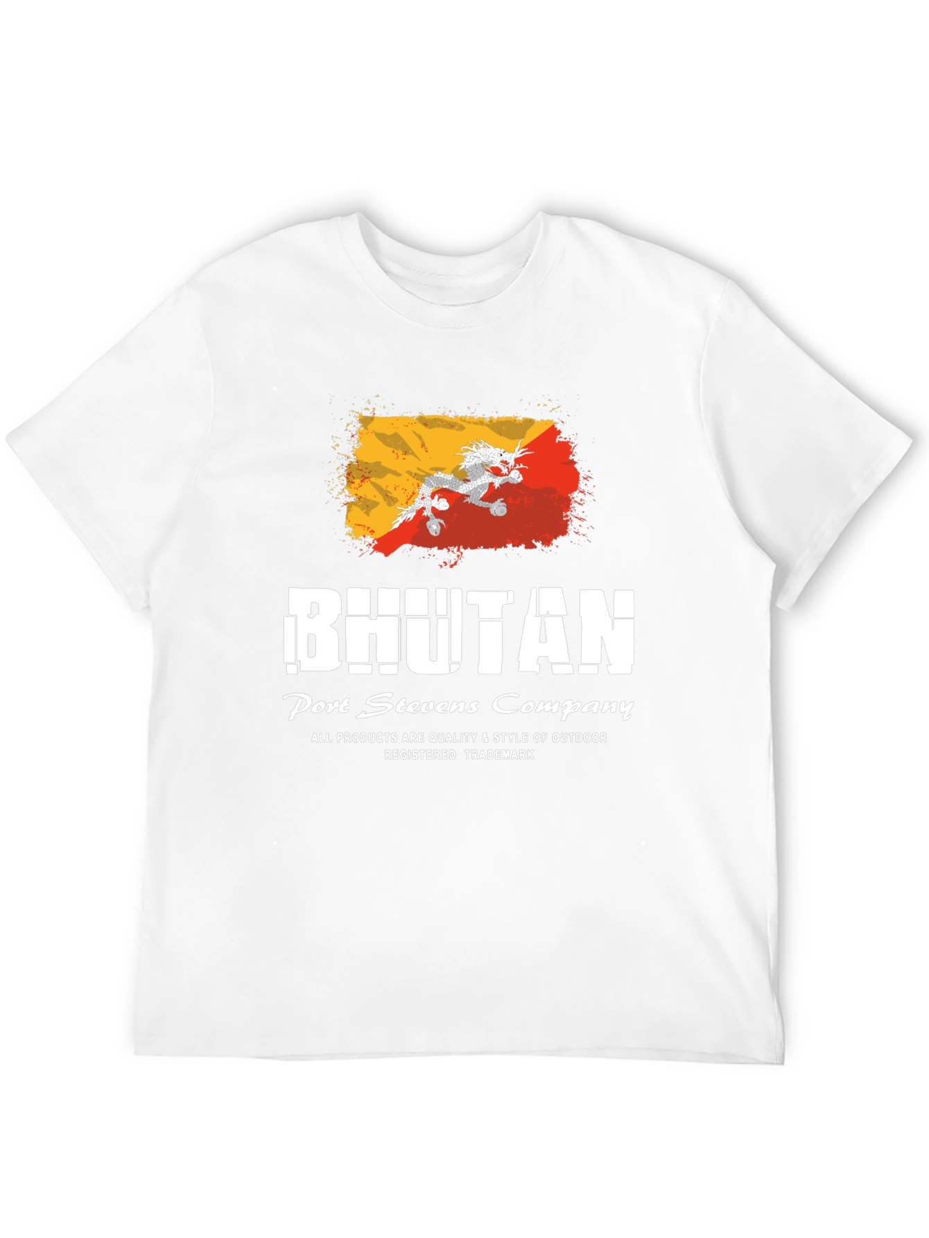 Bhutan Flag Graphic Tee - Port Stevens Company