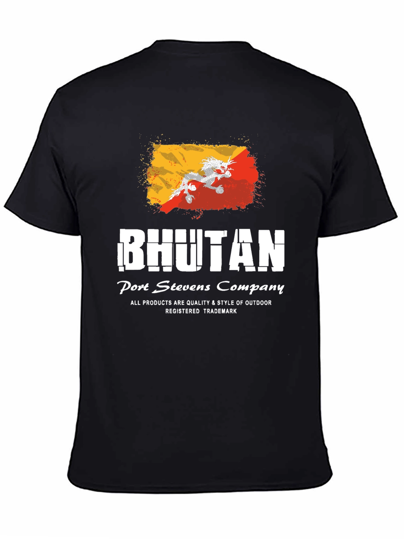 Bhutan Flag Graphic Tee - Port Stevens Company