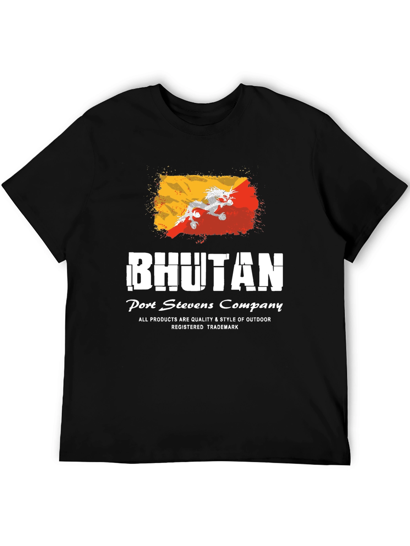Bhutan Flag Graphic Tee - Port Stevens Company