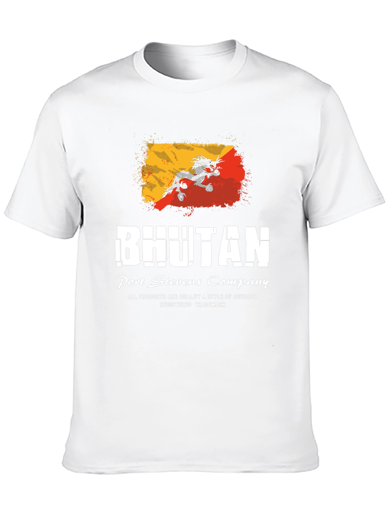 Bhutan Flag Graphic Tee - Port Stevens Company