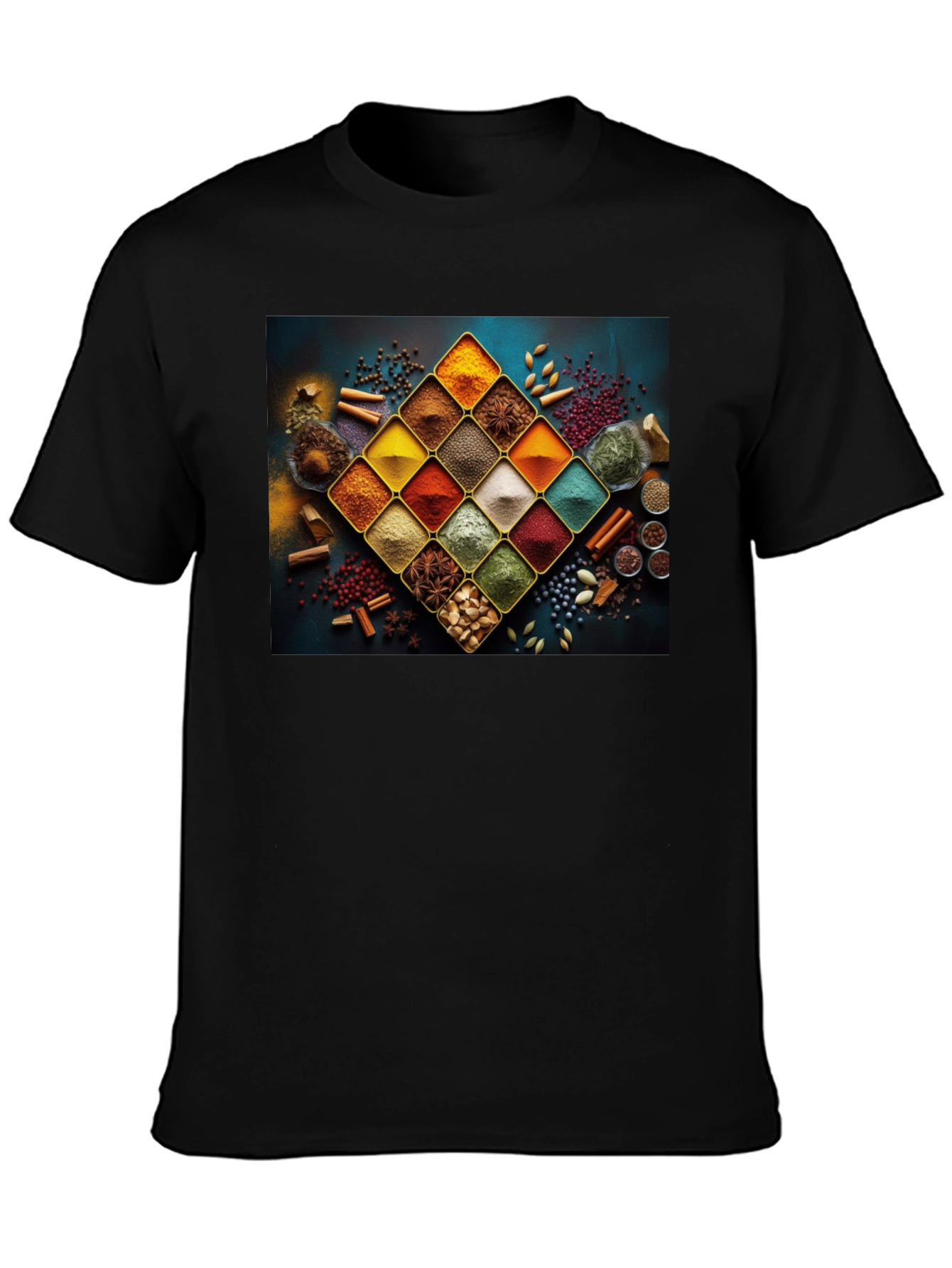 Spice Rack Graphic Tee - Culinary Art Shirt