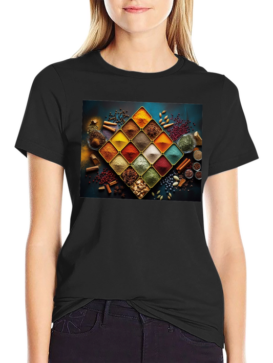 Spice Rack Graphic Tee - Culinary Art Shirt