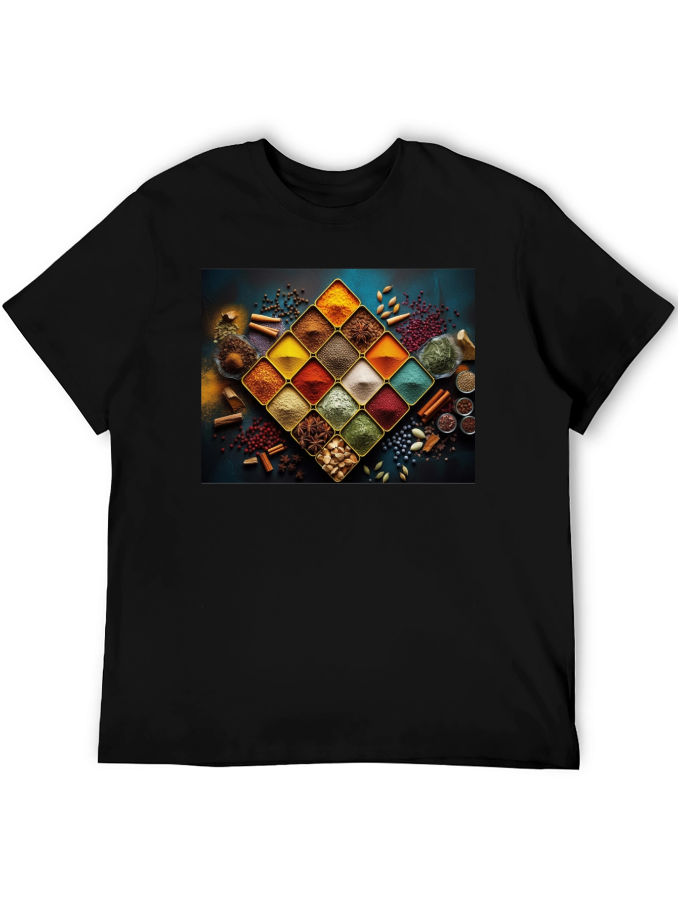 Spice Rack Graphic Tee - Culinary Art Shirt
