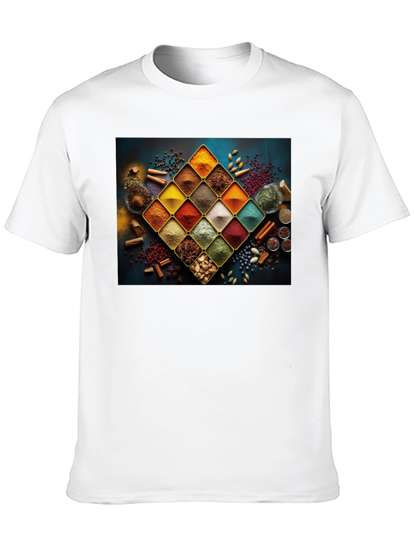 Spice Rack Graphic Tee - Culinary Art Shirt