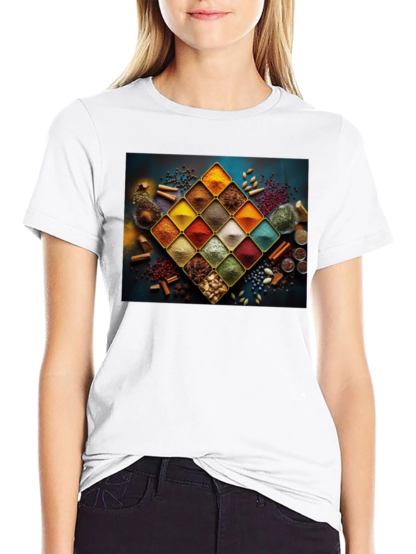 Spice Rack Graphic Tee - Culinary Art Shirt