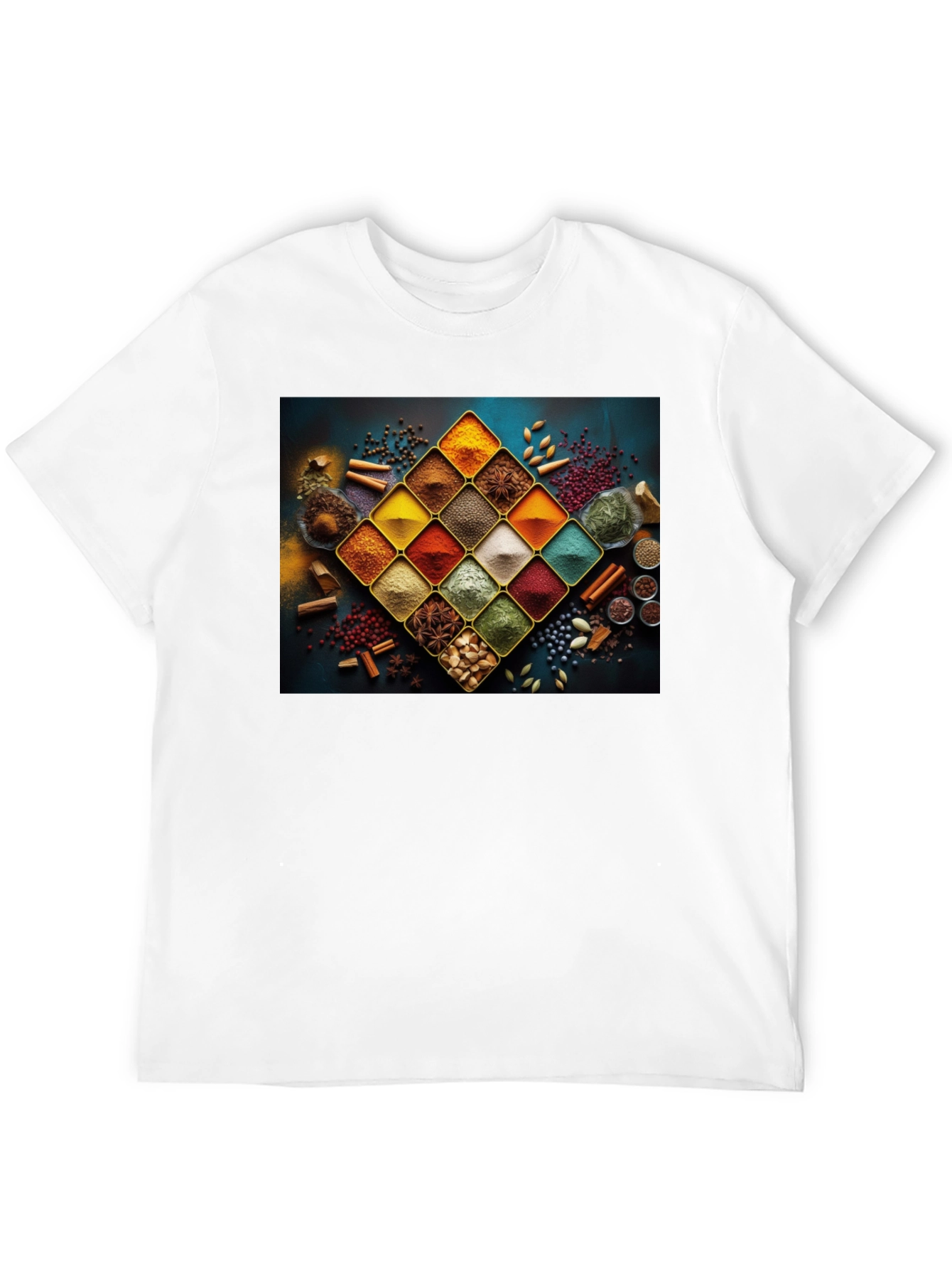 Spice Rack Graphic Tee - Culinary Art Shirt