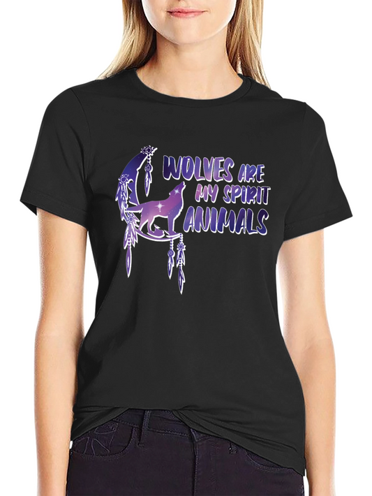 Wolf Spirit Animals Graphic T-Shirt