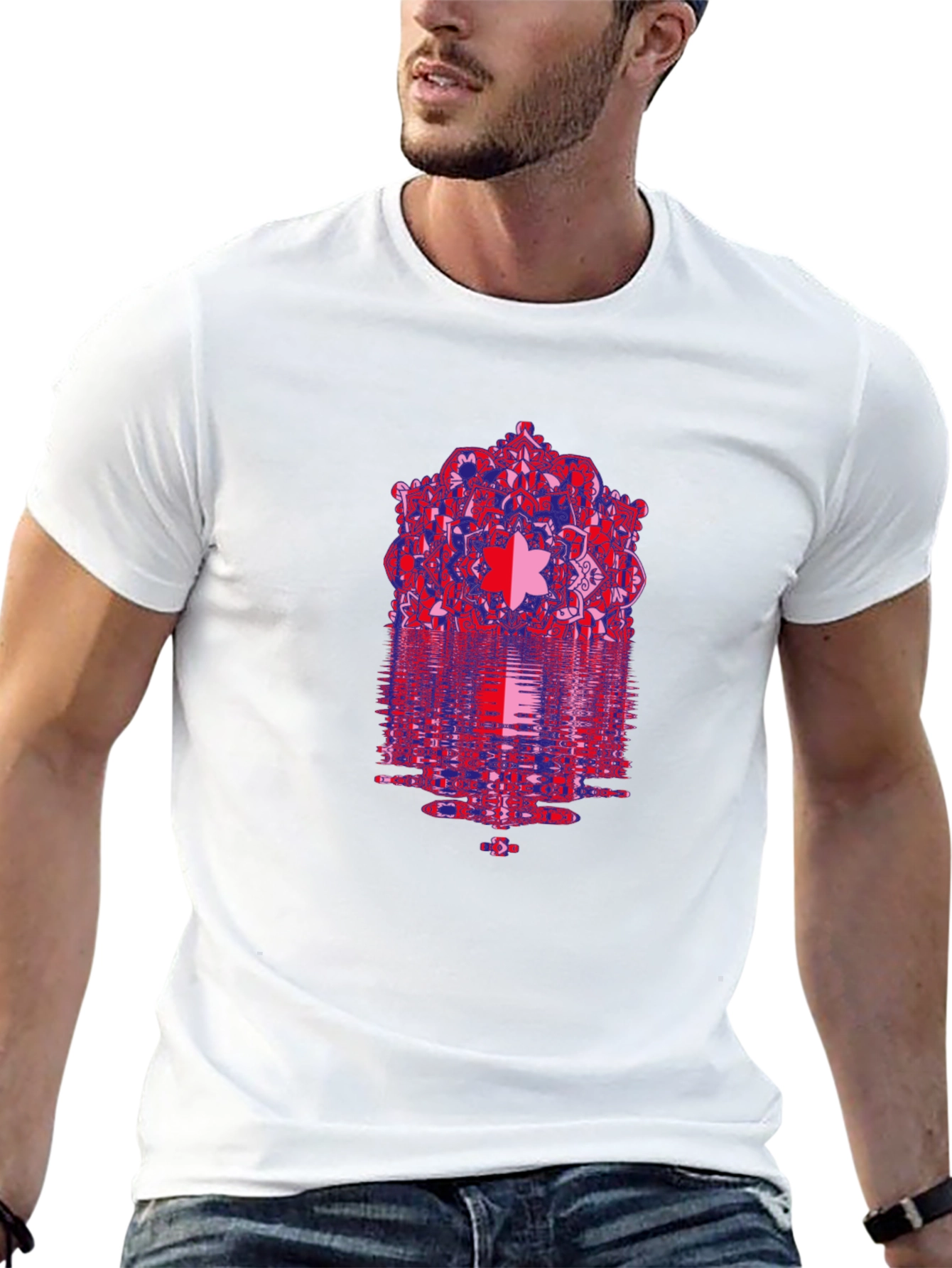 Abstract Mandala Graphic Print T-Shirt