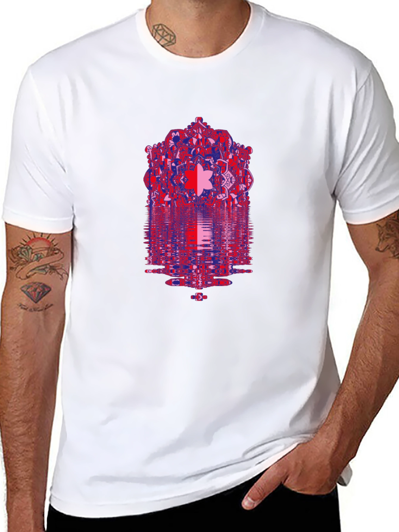 Abstract Mandala Graphic Print T-Shirt