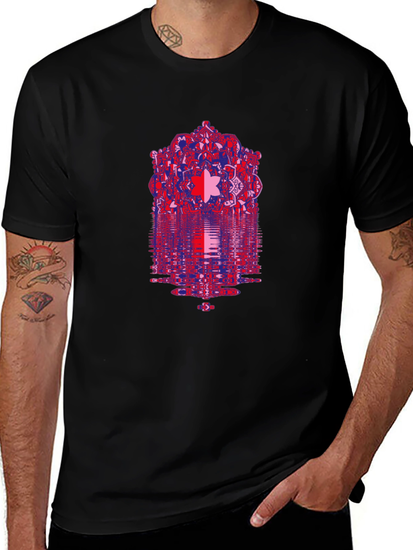 Abstract Mandala Graphic Print T-Shirt
