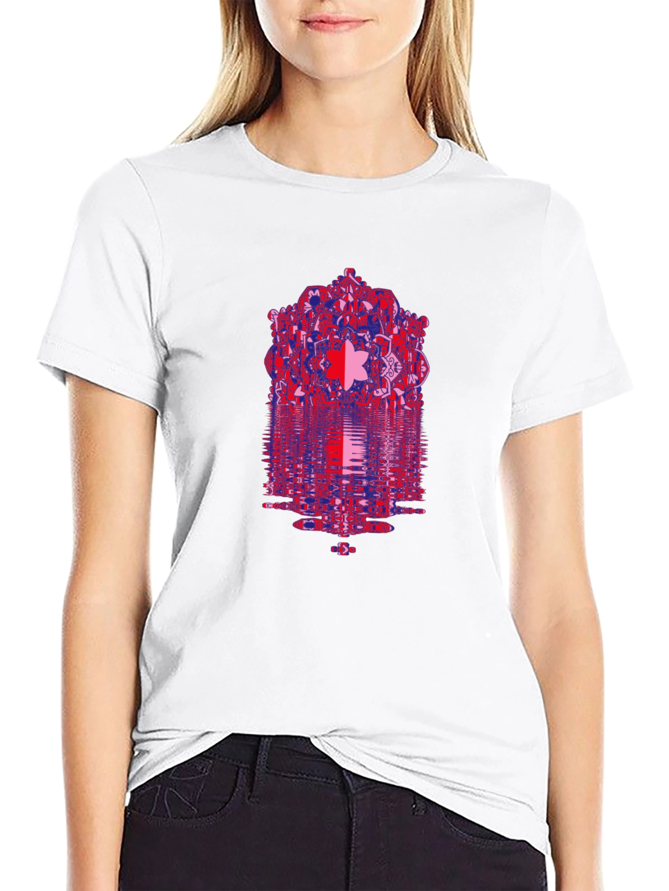 Abstract Mandala Graphic Print T-Shirt
