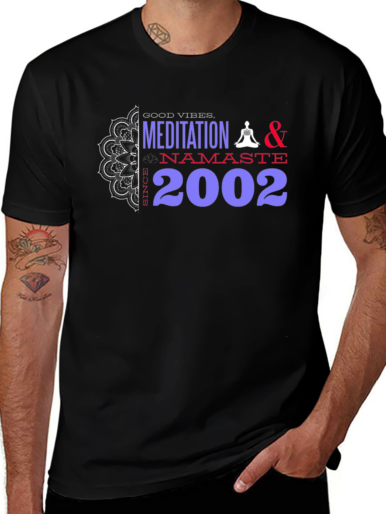 Meditation & Namaste Graphic T-Shirt - Since 2002