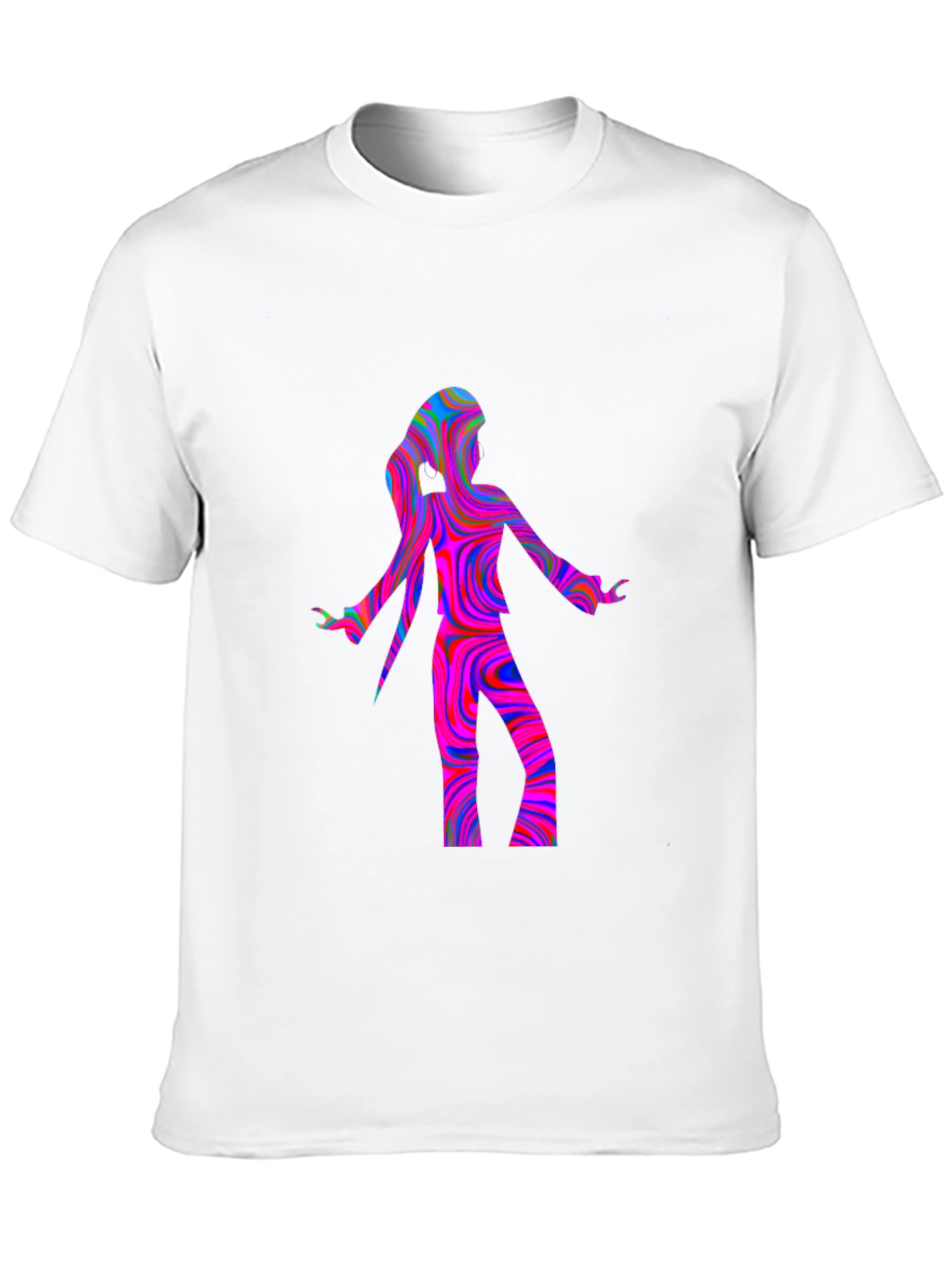 Retro Psychedelic Dancer Graphic Tee - Unisex