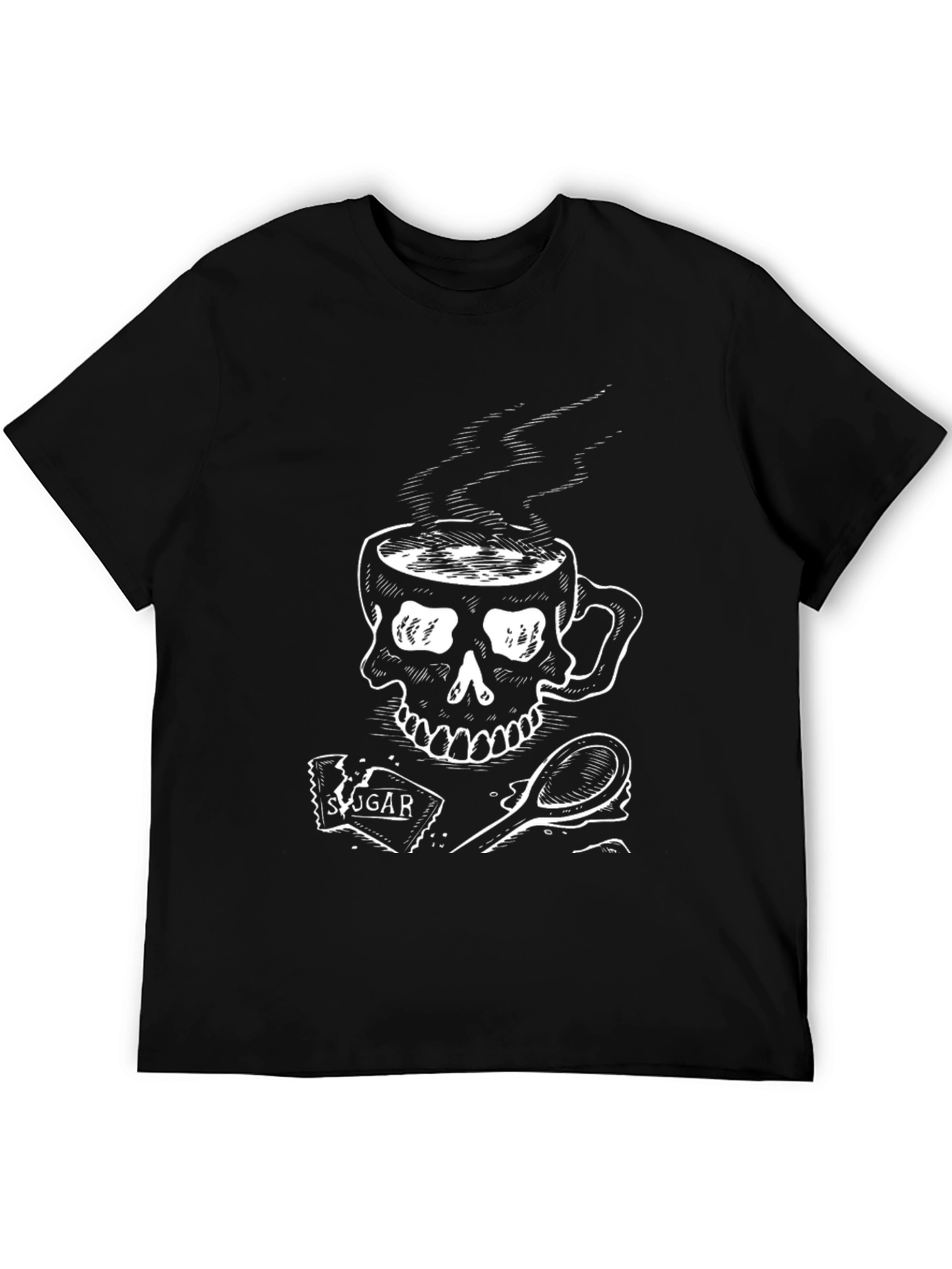 Skull Coffee T-Shirt - Sugar & Death Design